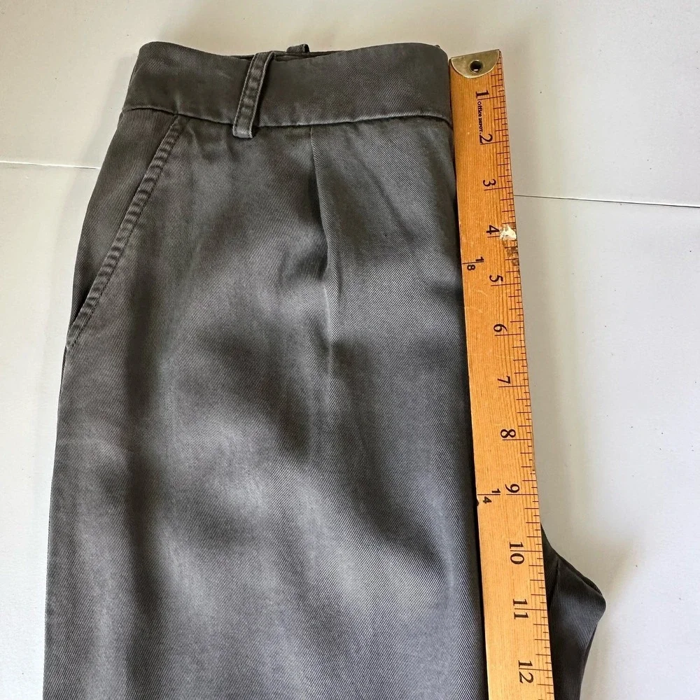Free People Pants Womens 0 Gray Jogger Cropped Trouser Pleated Front Pockets